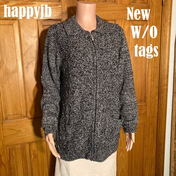 NWOT Vintage Woman Within Knit Sweater Cardigan Size 14/16 - Picture 2 of 14